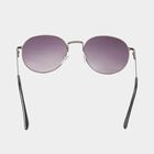 Men's Metal Gradient Round Sunglasses, , small