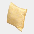 Yellow Jacquard Decorative Cushion, , small