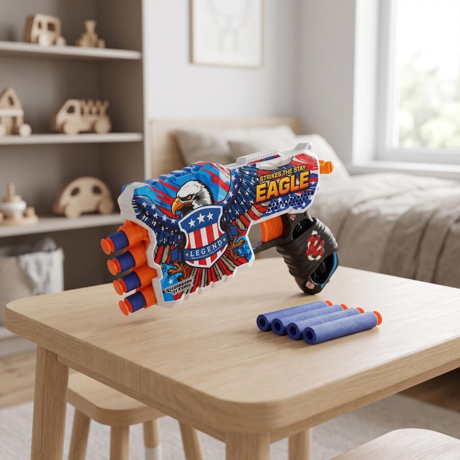 Kid's Sky Foam Dart Blaster Toy, , large