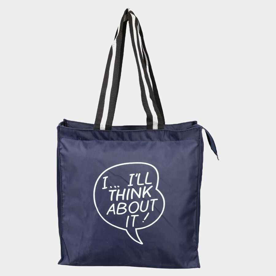 Navy Blue Fabric-Polyester Bag, , large image number null