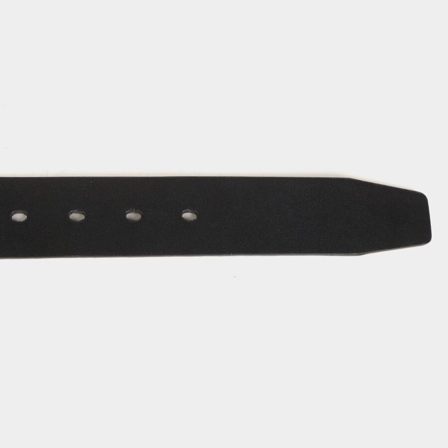 Men's Black Polyurethane Casual Belt, , large image number null