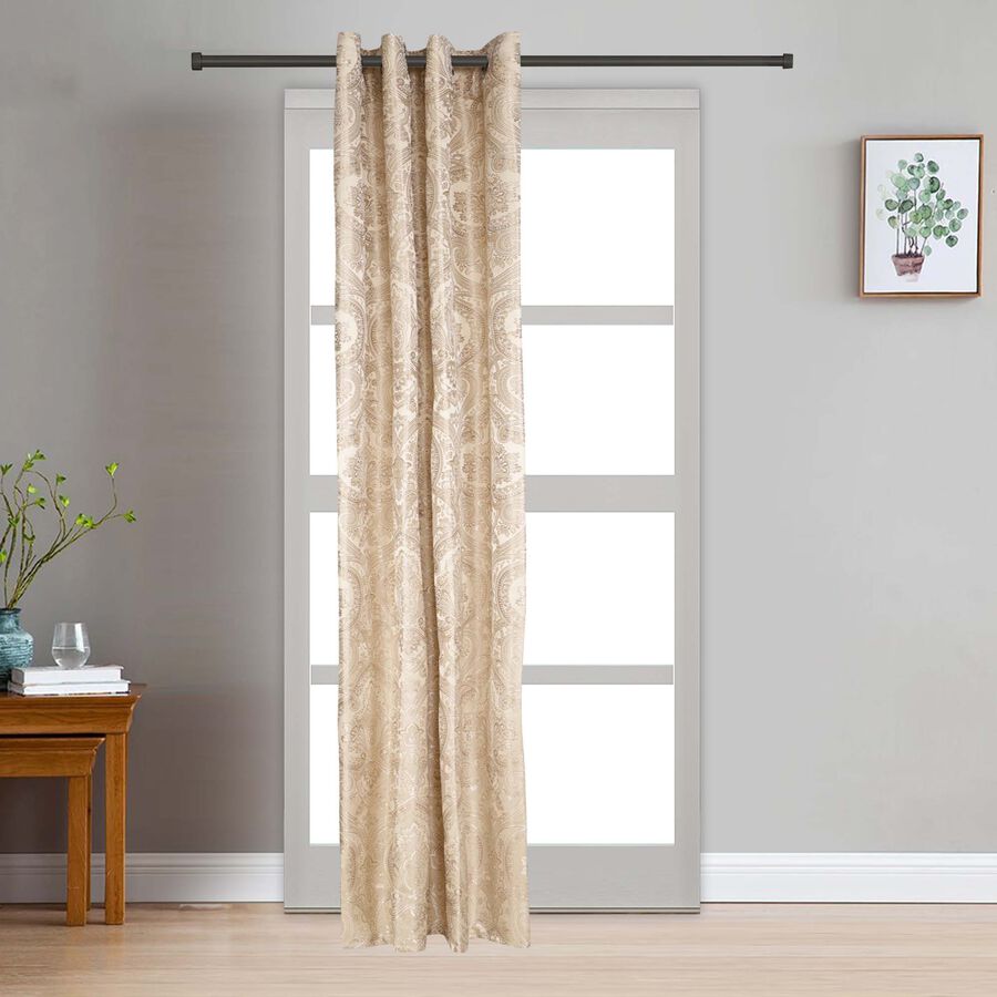 7ft. Cream Microfiber Door Curtain, , large image number null
