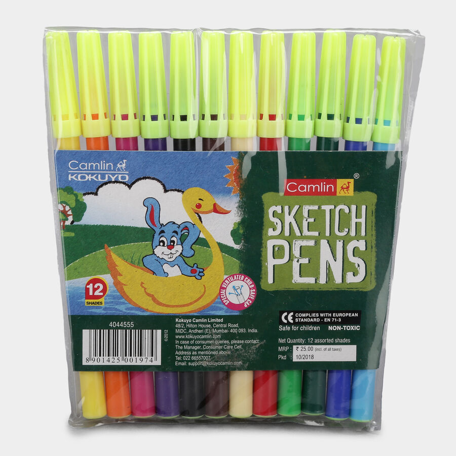 Sketch Pens 12 Shades, , large image number null