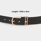 Men's Black Polyurethane Casual Belt, , small image number null