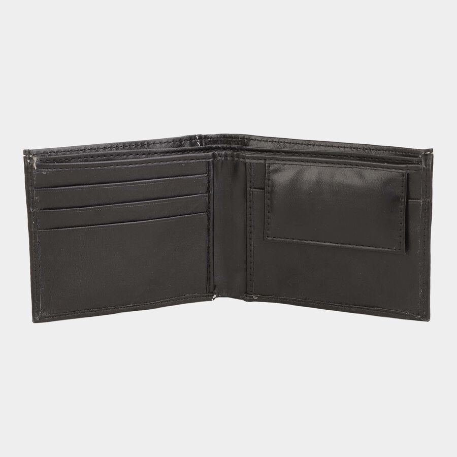 Men's Black Polyurethane Wallet, , large image number null