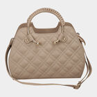 Women Solid Grey Handbag, , small image number null