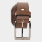 Men's Brown Leather Casual Belt, , small image number null