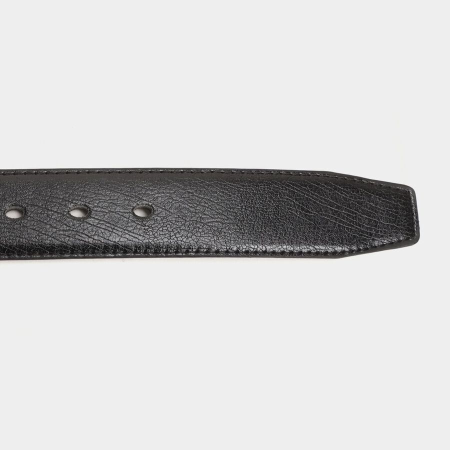 Men's Black Polyurethane Casual Belt, , large image number null