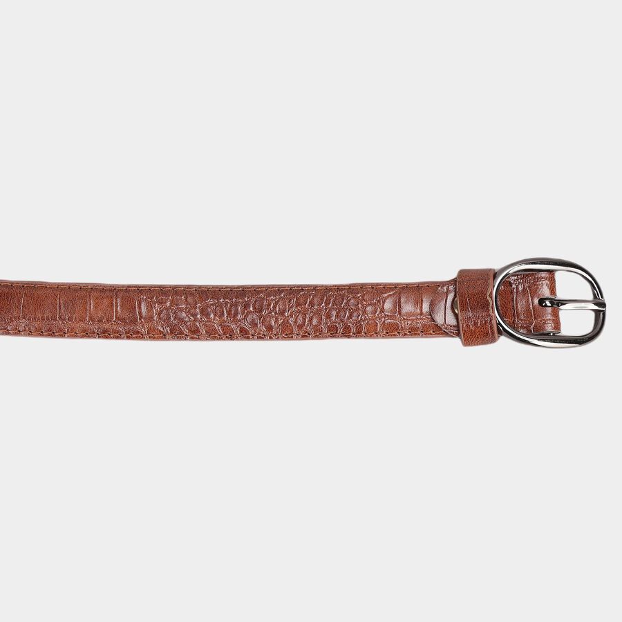 Women's Tan Polyurethane Belt, , large image number null