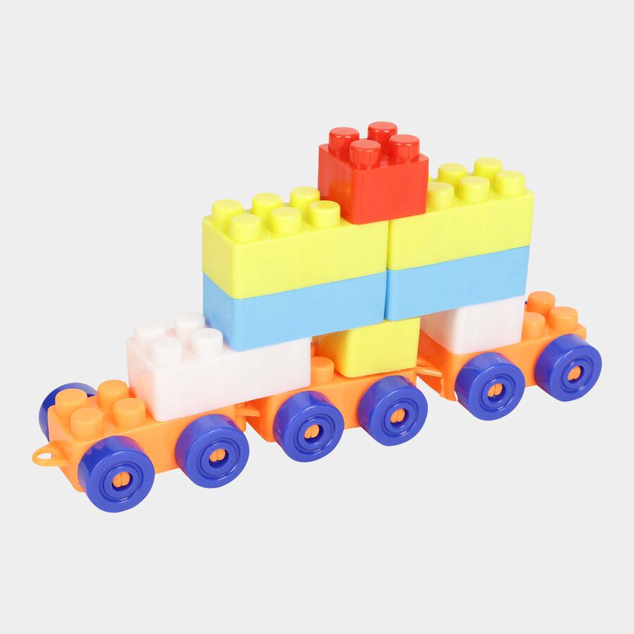 Kid's Plastic Building Blocks (Colour/Design May Vary), , large image number null