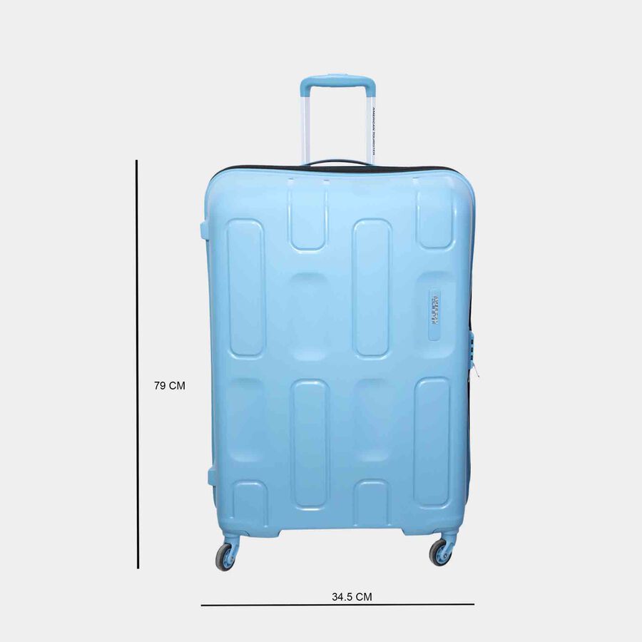 4-Wheel Light Blue PVC Matee Hard Case Trolley, Large, , large image number null