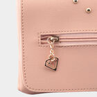 Women's Pink Polyurethane Sling Bag, , small image number null