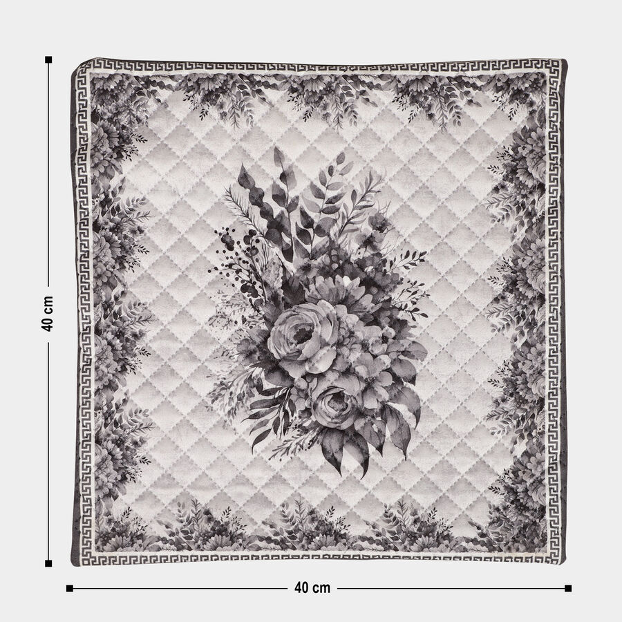 Grey Polyester Cushion Cover, , large image number null