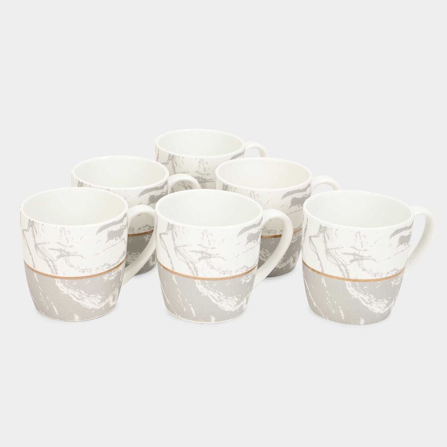 Bone China Mug, 180 ml, Set of 6, , large image number null