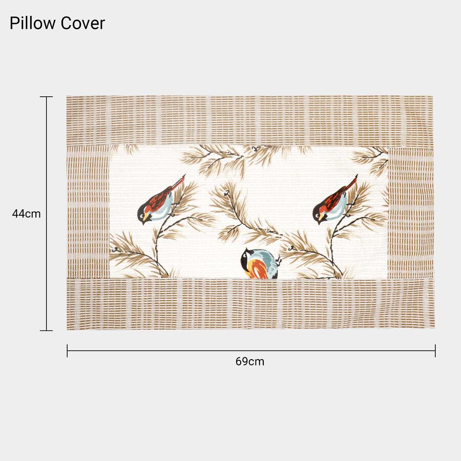Blue Cotton Double Bedsheet With Pillow Cover, , large image number null