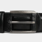 Men's Black Polyurethane Casual Belt, , small image number null