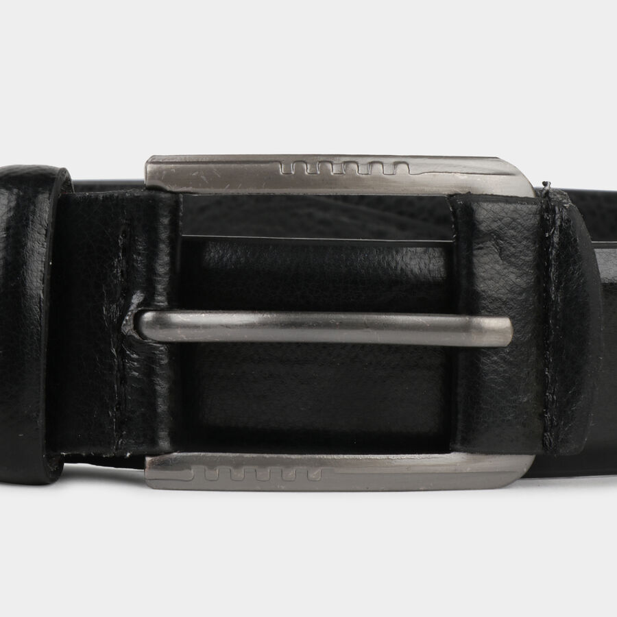 Men's Black Polyurethane Casual Belt, , large image number null
