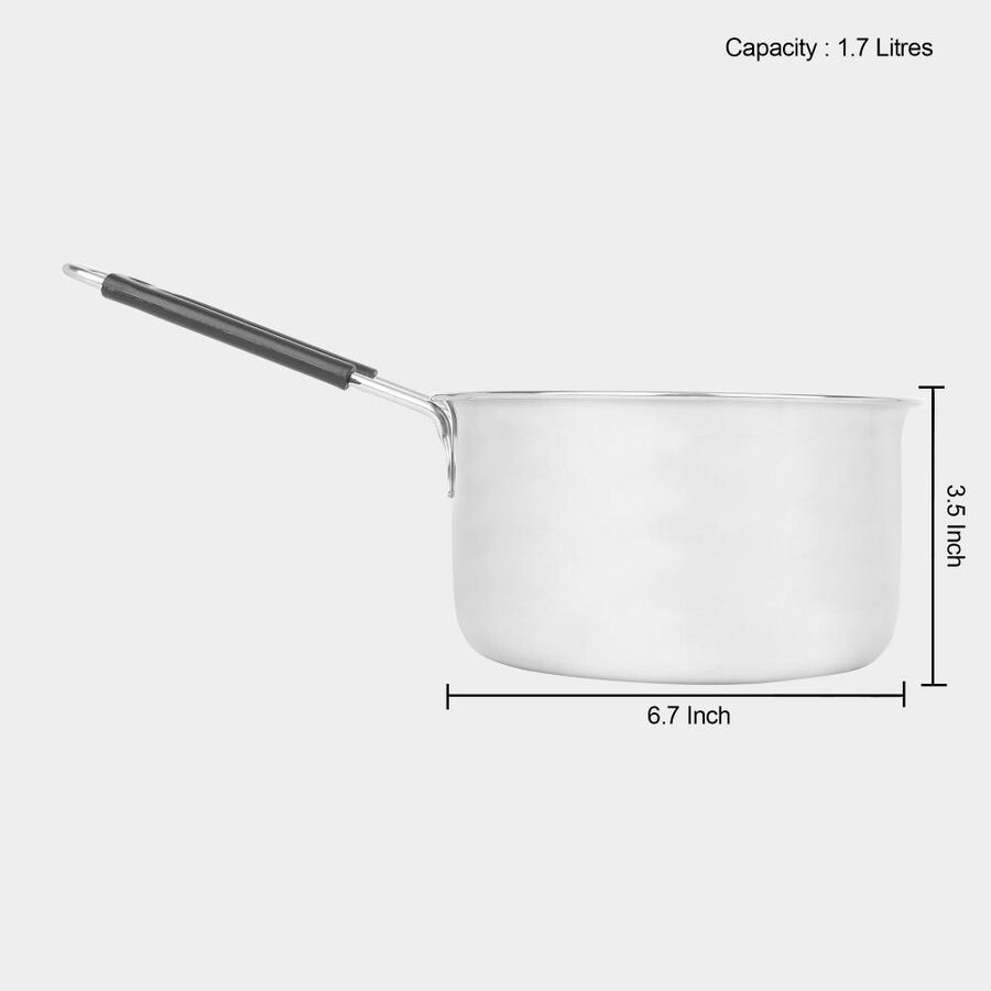 1.7 L Stainless Steel Sauce Pan, Induction Compatible, , large image number null