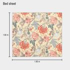 Blue Microfiber Double Bedsheet, , small image number null