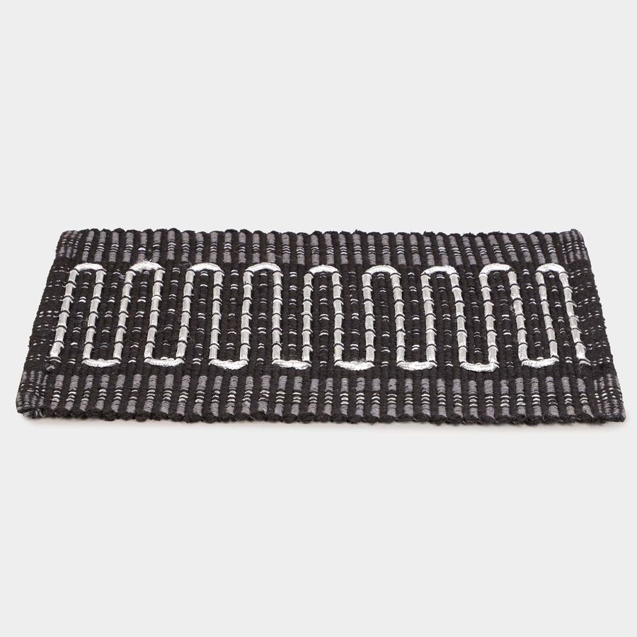Grey Polyester Cotton Door Mat, , large image number null