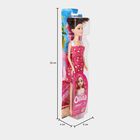 Kid's Cute Princess Doll in Pink Heart Print Dress, , small