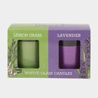 Votive Glass Candle Set of 2, , small