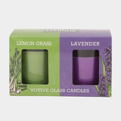 Votive Glass Candle Set of 2