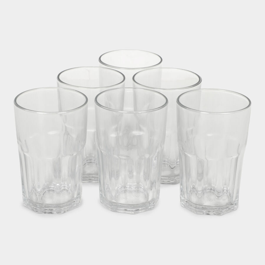 220ml Glass Tumbler Set of 6, , large image number null