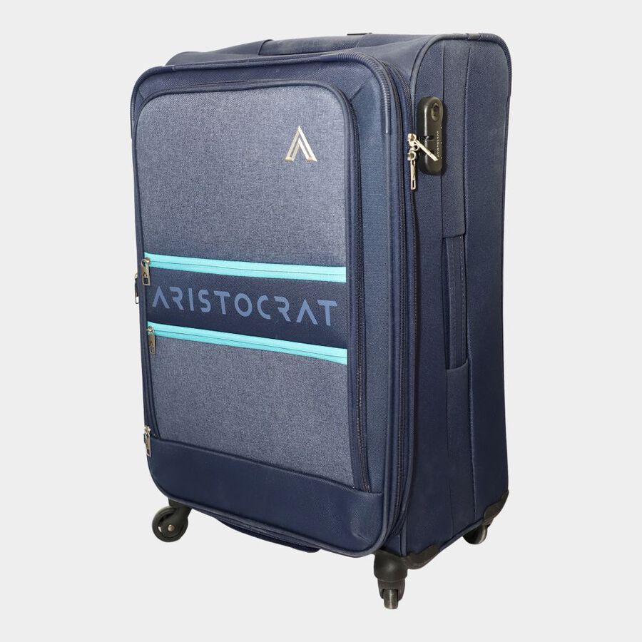 4-Wheel Polyester Soft Case Trolley, Medium, , large image number null