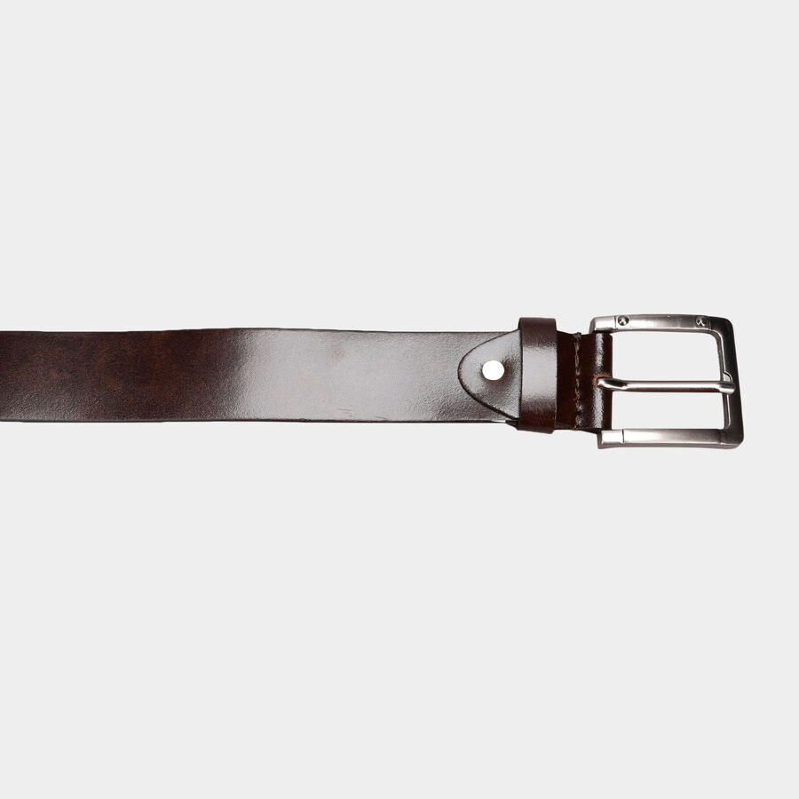 Men's Leather Casual Belt, Size 40, Smooth/Plain, , large image number null