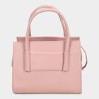 Women's Peach Polyurethane Tote Bag, , small