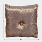 Gold Geometric Printed Cushion, , small