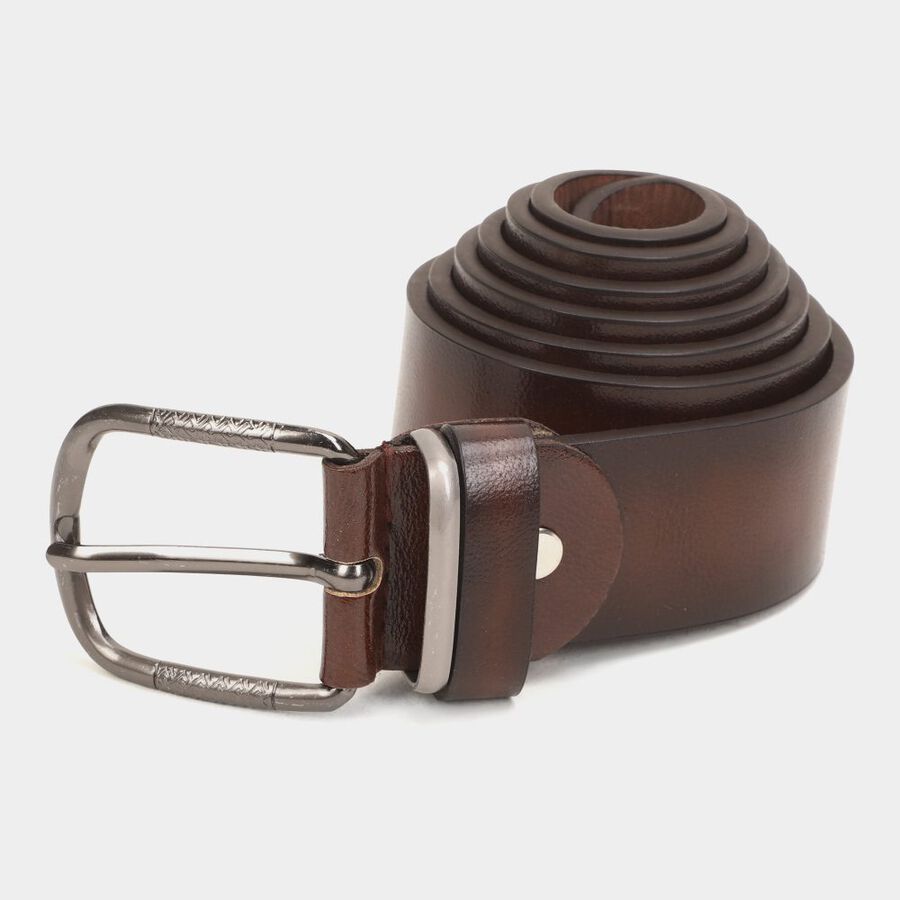 Men's Brown Polyurethane Casual Belt, , large image number null