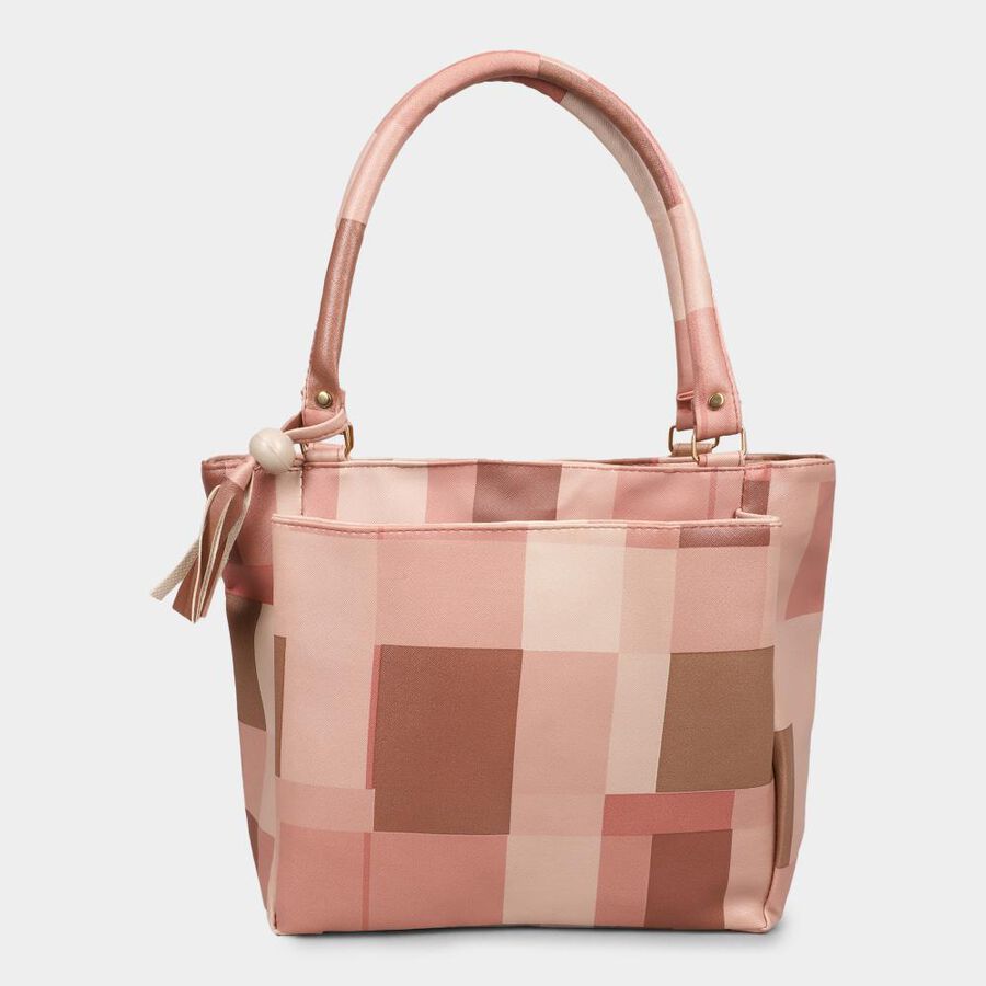 Women's Brown Pu Hand Bag, , large image number null