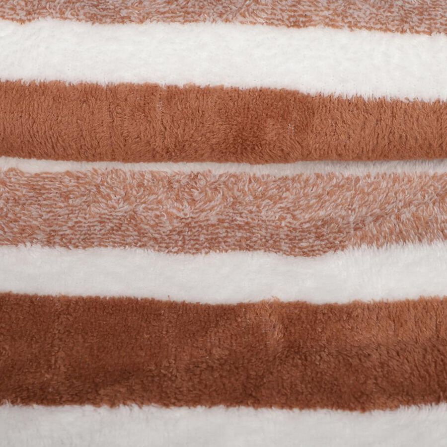 200 GSM Brown Microfiber Bath Towel, , large