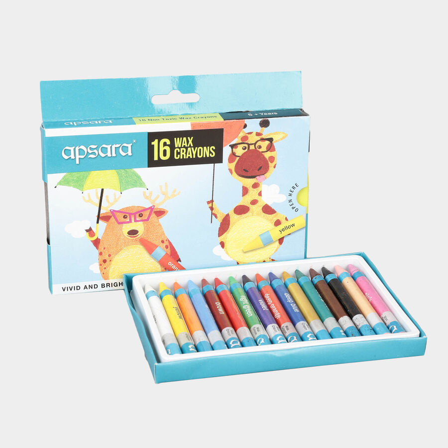 Wax Crayons - Colour/Design May Vary, , large image number null