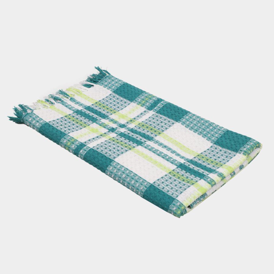 220 GSM Teal Blue Cotton Blend Bath Towel, , large image number null