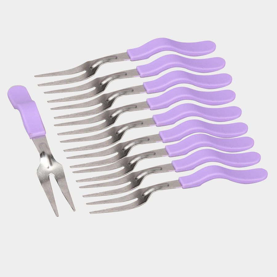 Stainless Steel Fruit Fork - 10 Pcs., , large image number null