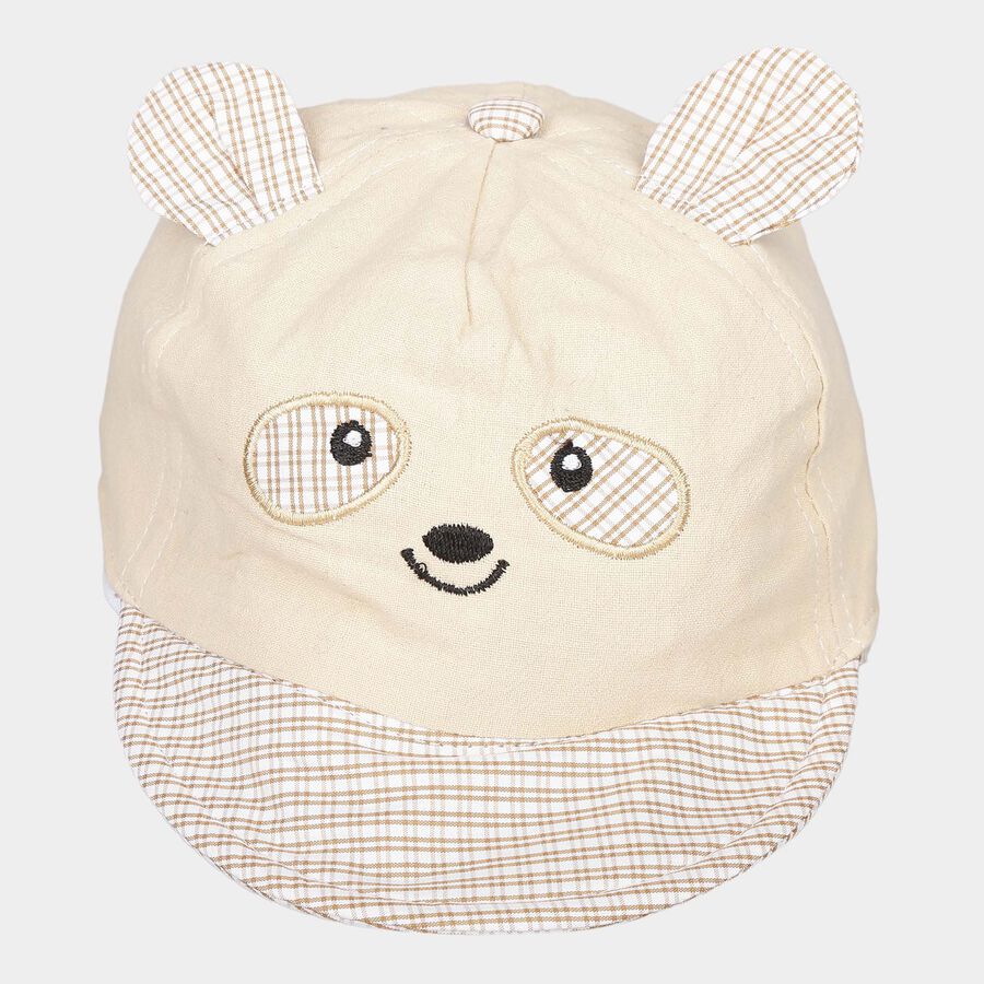 Kids' Off-white Nylon Cap, , large image number null