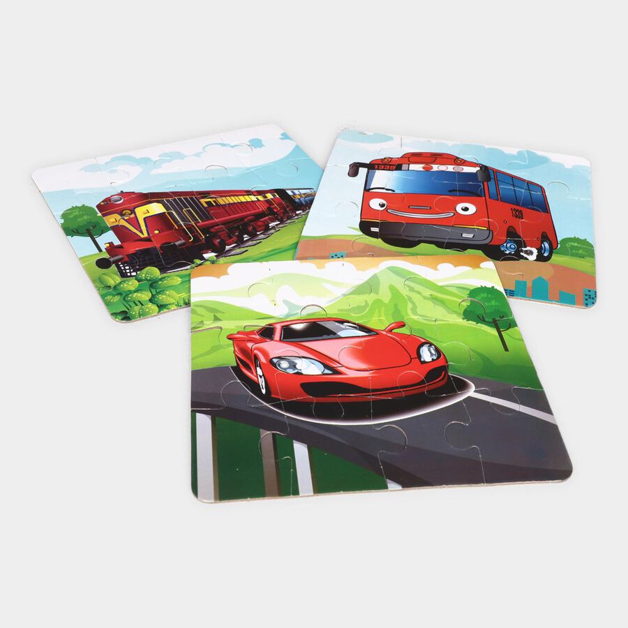 Transport Jigsaw Puzzleset of 3, , large image number null