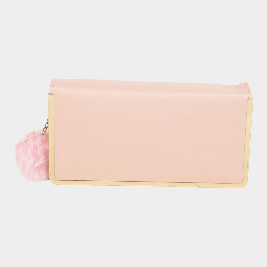 Women's Polyurethane Zipper Hand Pouch, , large image number null