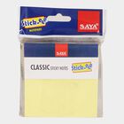 Plastic Files & Folder, Yellow, 7.6 cm X 7.6 cm, Note With Tap, 100 pages, , small image number null
