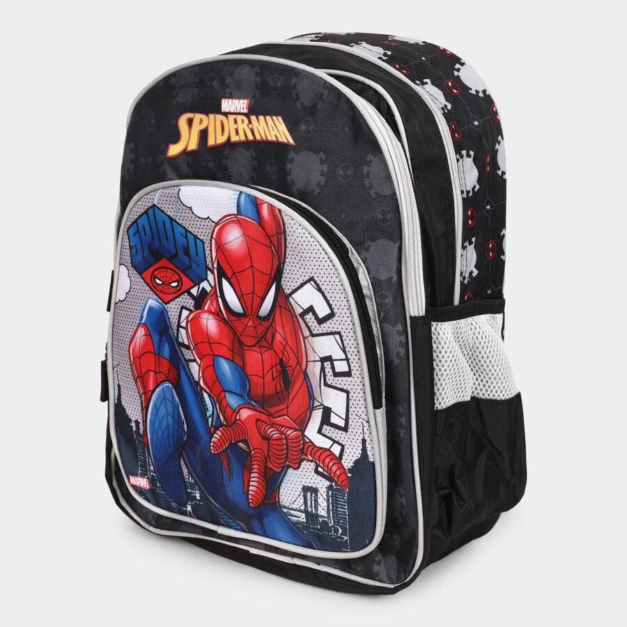 Kid's Spiderman Print School Bag, , large