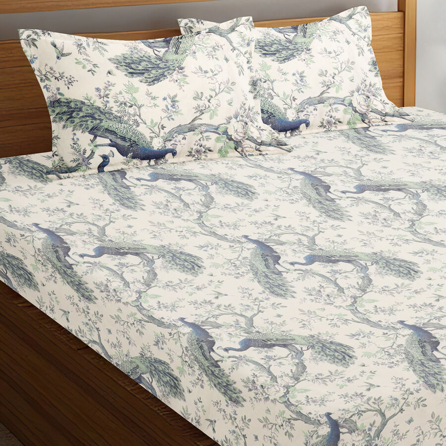 120 GSM Grey Polyester Double Bedsheet, , large image number null