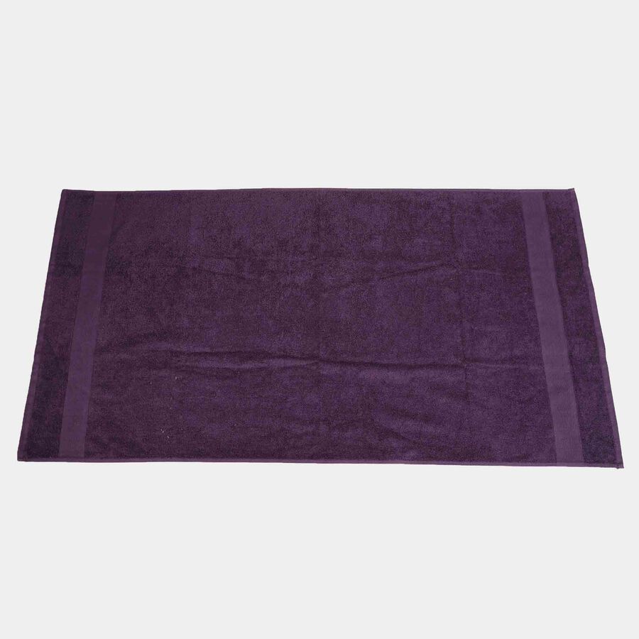 400 GSM Polyurethanerple Cotton Bath Towel, , large