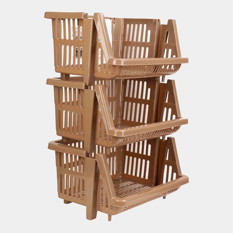 3-Tier Plastic Multi-Drawer Organizer, , large image number null