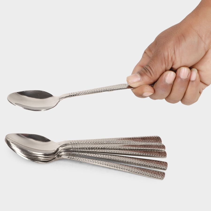 6 Pcs. Steel Spoon, , large image number null
