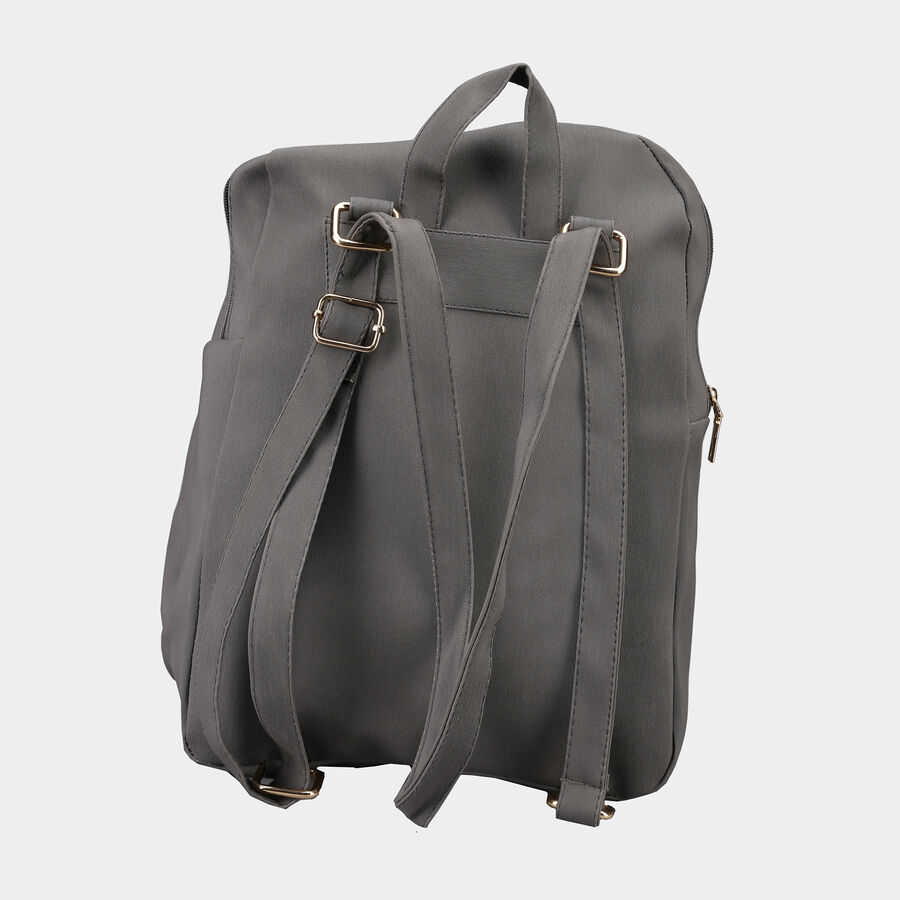 Women Grey Backpack, , large image number null