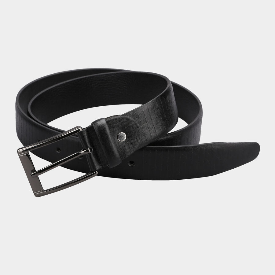 Men Casual Black Belt (40 in.), , large image number null