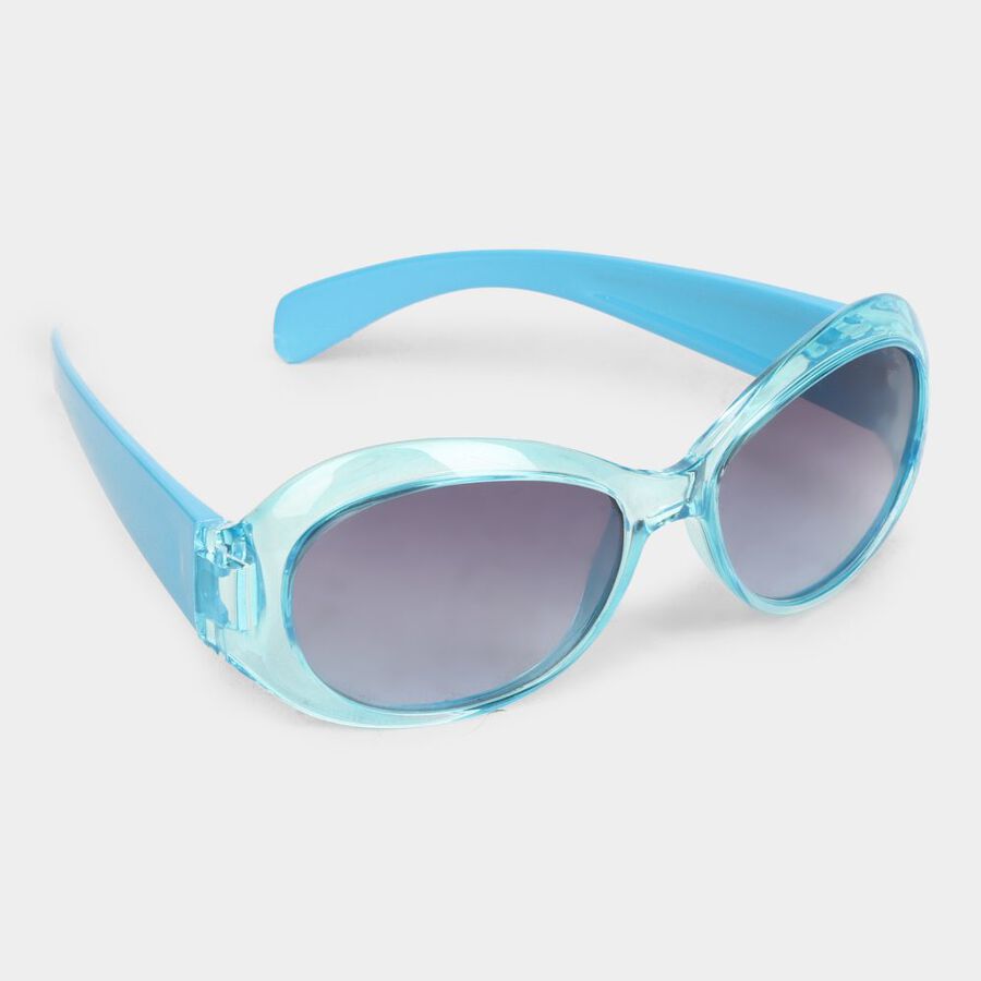 Kid's Plastic Clear Glass Round Sunglasses, , large image number null